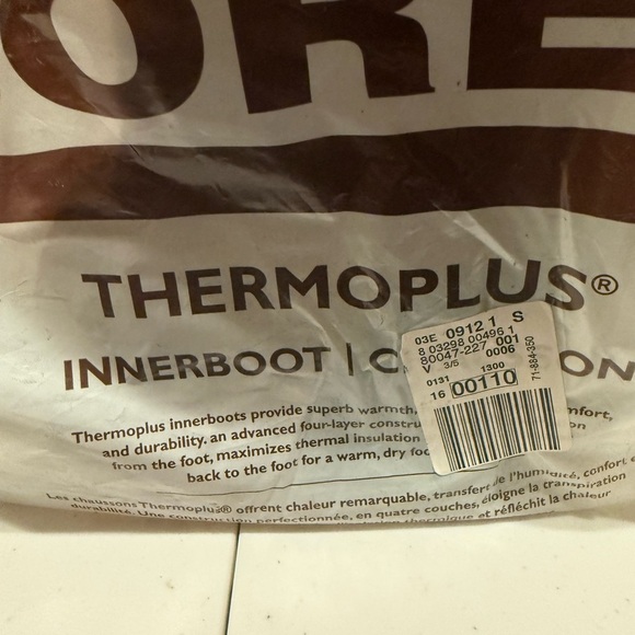 Sorel Glacier ThermoPlus Innerboots Felt Inner Snow Boot Liners Women’s Size 8 - Picture 7 of 7